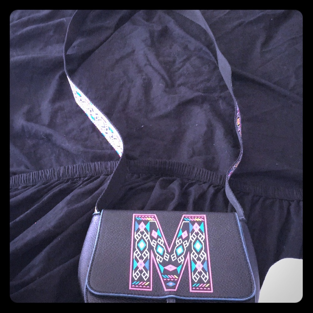 Crossbody bag with letter M